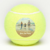 Personalisierter Text für Ihr Foto-Tennisball Tennisbälle (Rückseite)