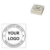 Personalisierter Text für Logos Runde Briefmarke Gummistempel (Stempel)