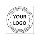 Personalisierter Text für Logos Runde Briefmarke Gummistempel (Prägung)