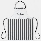 Personalisierter Text für Schwarz und Weiß Schürze (Vorderseite)