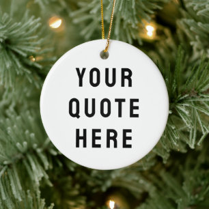 Personalisierter Text Geschenk Hier Ihre Nachricht Keramik Ornament