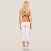 Personalisierter Text gestrichen Capri Leggings (Rückseite)