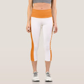 Personalisierter Text gestrichen Capri Leggings (Vorderseite)