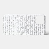 Personalisierter Text hinzufügen Schwarz-weiß Case-Mate iPhone Hülle (Rückseite (Horizontal))