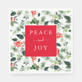 Personalisierter Text Holiday Paper Napkin Serviette (Vorderseite)