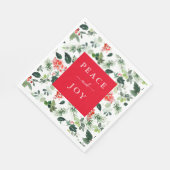 Personalisierter Text Holiday Paper Napkin Serviette (Ecke)