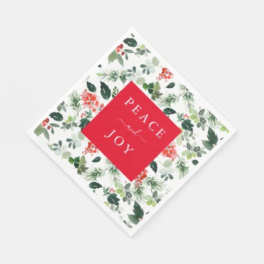 Personalisierter Text Holiday Paper Napkin Serviette (Ecke)