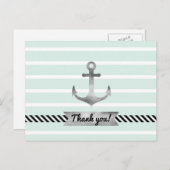 Personalisierter Text im Ankerfarben von Light Min Postkarte (Vorne/Hinten)