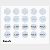 Personalisierter Text Klassischer Rund Sticker (Blatt)
