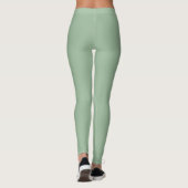 Personalisierter Text l Modern sage grün l Workout Leggings (Rückseite)