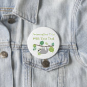 Personalisierter Text Lustiger Hängender Faultier Button (Beispiel)