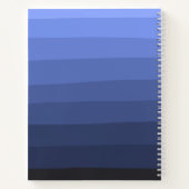 Personalisierter Text mit blauer Farbe Notizblock (Rückseite)