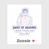 Personalisierter Text mit einem Schwerpunktsymbol Aufkleber (Blatt)