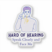 Personalisierter Text mit einem Schwerpunktsymbol Aufkleber (Vorderseite)