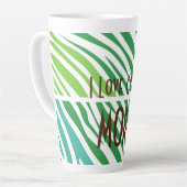 Personalisierter Text mit grünem Farbdruck Milchtasse (Linke Ecke)