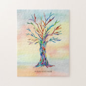 Personalisierter Text-Mosaikbaum Puzzle (Vertikal)