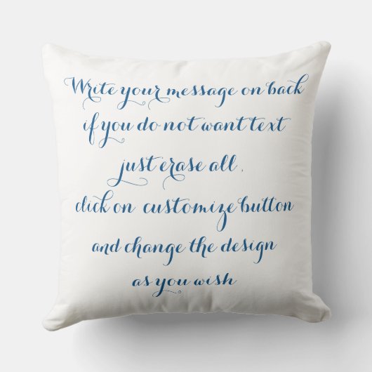 Personalisierter Text noble 60. Kissen (Rückseite)