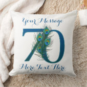 Personalisierter Text noble 70. Kissen (Decke)