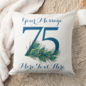 Personalisierter Text noble 75. Kissen (Decke)