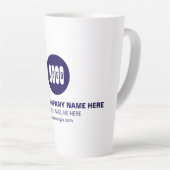 Personalisierter Text oder Design Milchtasse (Rechte Ecke)