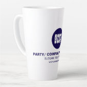 Personalisierter Text oder Design Milchtasse (Linke Ecke)