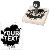 Personalisierter Text und Bild Gummistempel (Stempel)
