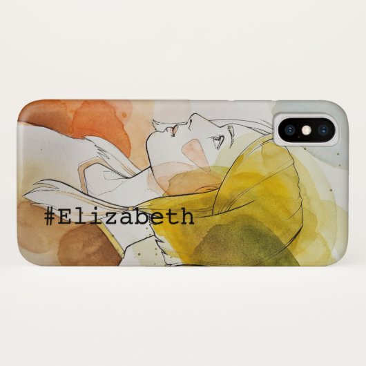 Personalisierter Text- und Bildbenutzerdefinierter Case-Mate iPhone Hülle (Rückseite (Horizontal))