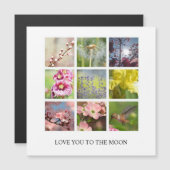 Personalisierter Text und FotoCollage Magnetkarte (Vorne/Hinten)