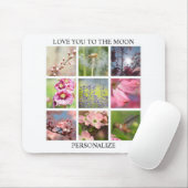 Personalisierter Text und FotoCollage Mousepad (Mit Mouse)