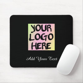 Personalisierter Text- und Logo-Schwarze Maus-Pad Mousepad