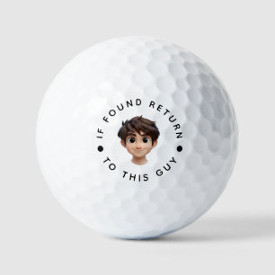 Personalisierter Text und Name Golfball