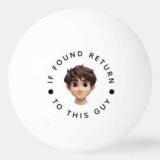Personalisierter Text und Name Tischtennisball