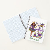 Personalisierter Text von Bead Princess - Mardi Gr Notizblock (Innenseite)