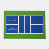 Personalisierter Text von Pickleball Court Fußmatte (Vorderseite)