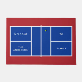 Personalisierter Text von Pickleball Court Fußmatte