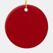 Personalisierter Text Weihnachtsbaum Baubles Carto Keramikornament (Hinten)