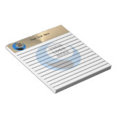 Personalisierter Texteditor mit Logo Notizblock (angewinkelt)