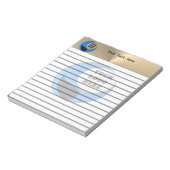 Personalisierter Texteditor mit Logo Notizblock (Rotiert)