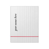 Personalisierter Textepad Notizblock (Rotiert)