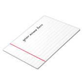 Personalisierter Textepad Notizblock (angewinkelt)