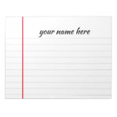 Personalisierter Textepad Notizblock (Vorderseite)