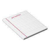 Personalisierter Textepad Notizblock (angewinkelt)