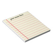 Personalisierter Textepad Notizblock (angewinkelt)