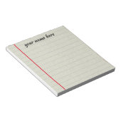 Personalisierter Textepad Notizblock (angewinkelt)
