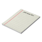 Personalisierter Textepad Notizblock (Rotiert)
