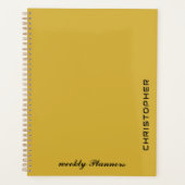 Personalisierter Textplaner Elegantes Design Planer (Vorderseite)