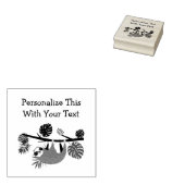 Personalisierter Textspass Gummistempel (Stempel)