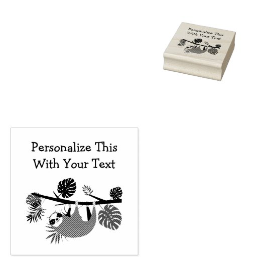 Personalisierter Textspass Gummistempel (Stempel)