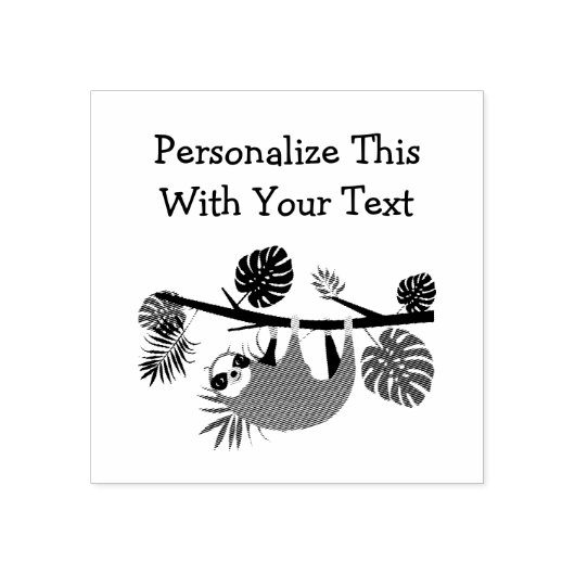 Personalisierter Textspass Gummistempel (Prägung)