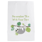 Personalisierter Textspass Mittlere Geschenktüte (Rückseite)